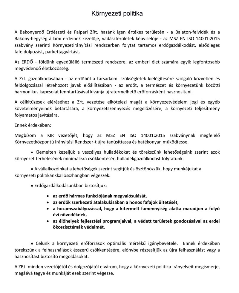 Környezeti politika